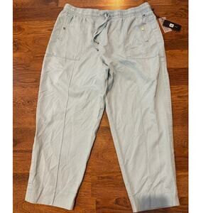 Tommy Hilfiger Women's High Rise Daytime Cropped Pants Blue Size XL NWT